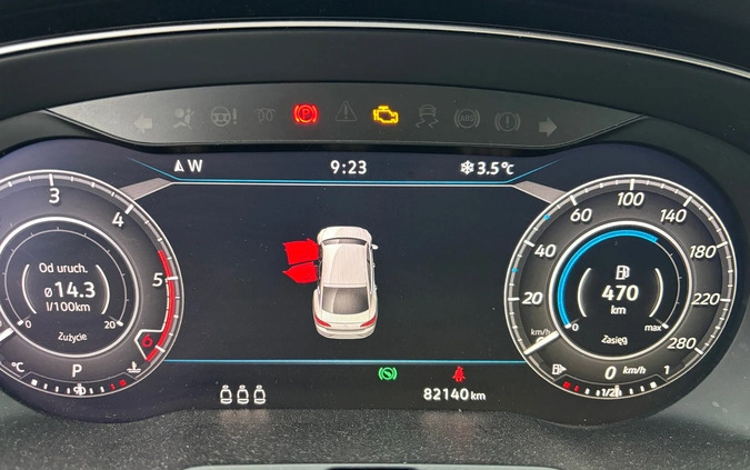 Volkswagen Arteon cena 133000 przebieg: 82000, rok produkcji 2019 z Białystok małe 29